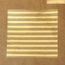 Ацетатный лист с золотым фольгированием "Полосы", размер 20Х20 см