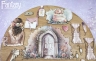 Тканевые высечки на картоне Fantasy "На седьмом небе Свадьба - 50", толщина картона 1 мм, 19 шт в наборе