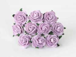 Розы "Светло-сиреневые" размер 2 см, 5 шт