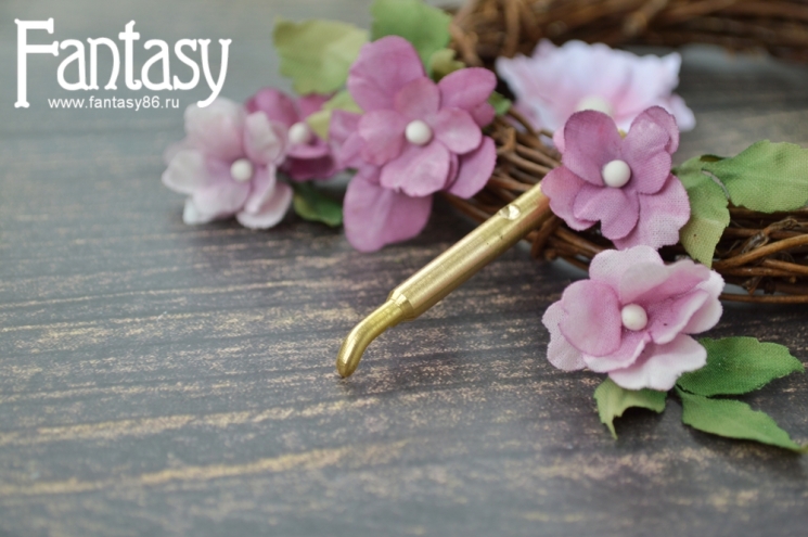 Пяточка гладкая, размер 4 мм, латунь