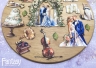 Тканевые высечки на картоне Fantasy "На седьмом небе Свадьба - 52", толщина картона 1 мм, 17 шт в наборе