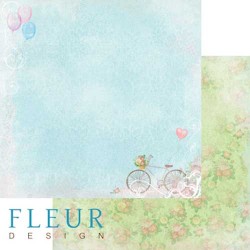 Двусторонний лист бумаги Fleur Design Полет души "Хороший день", размер 30,5х30,5 см, 190 гр/м2