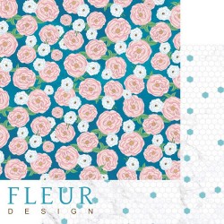 Двусторонний лист бумаги Fleur Design Твори "Цветение", размер 30,5х30,5 см, 190 гр/м2