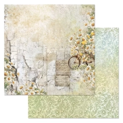 Двусторонний лист "Сезон ромашек. Навстречу мечте", размер 30*30 см, 180гр (ScrapMania)