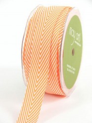 Твиловая тесьма шеврон "Оранжевая", ширина 2 см, длина 1 м