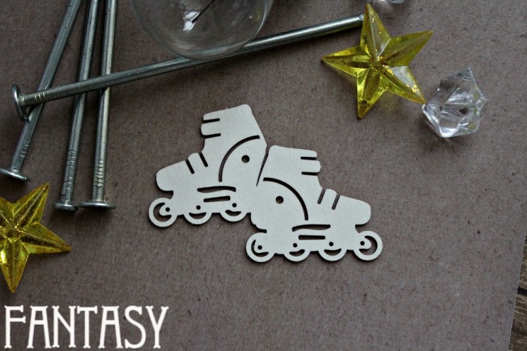Chipboard Fantasy "Rollers 1084" size 5.3*7.5 cm
