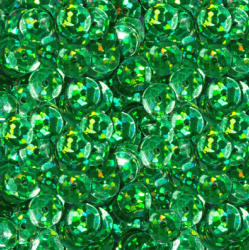 Пайетки "Zlatka" россыпью, зеленый с голографией №04, 6 мм, 10 гр 