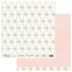 Двусторонний лист бумаги MonaDesign Chic wedding "Pattern" размер 30,5х30,5 см, 190 гр/м2