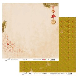 Двусторонний лист бумаги Mr. Painter "Старый новый год-1" размер 30,5Х30,5 см, 190г/м2