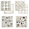 Набор двусторонней бумаги для скрапбукинга Stamperia "Romantic Journal" 20х20см, 10 листов, 190 гр\м2