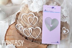 Нож для вырубки Fantasy  «Изящная форма сердце» размер 4.7*4.7 см  (1)