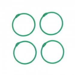 Набор колец для альбома "АртУзор", 4,5см, светло-зеленый, 4 штук