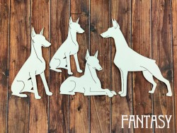 Чипборд Fantasy набор «Бойцовые собаки 2393»
