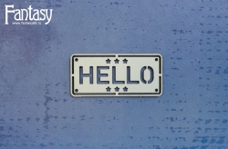 Чипборд Fantasy «HELLO 3154» размер 2,4*5,2 см