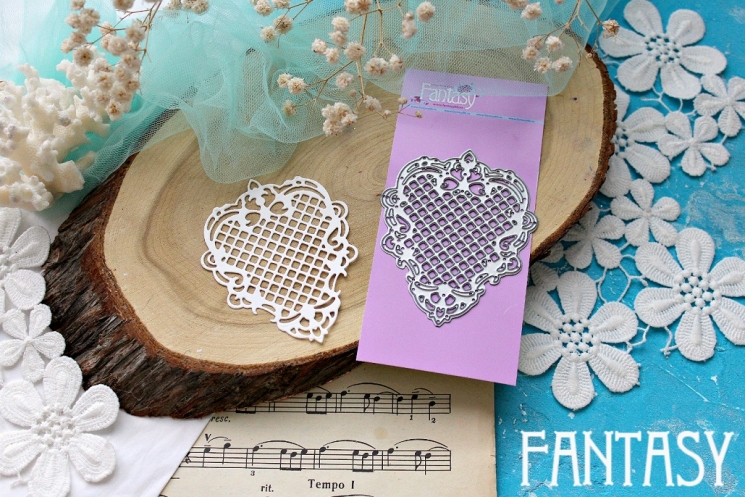 Нож для вырубки Fantasy рамка "Ажурная решетка 2" размер 6*7.5 см