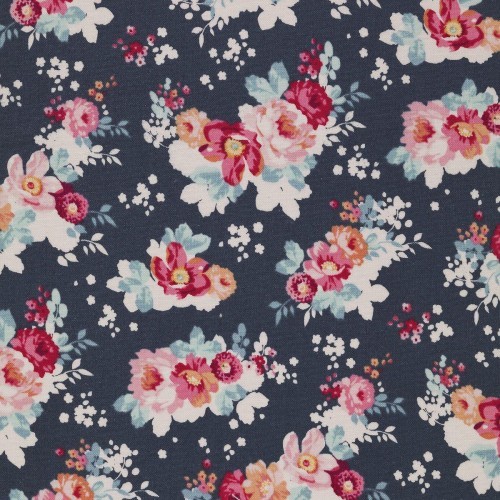 Tilda "Flowercloud DSlate" fabric cut 100% cotton, 50X55 cm