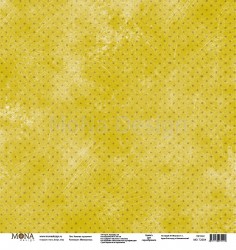 Односторонний лист бумаги MonaDesign Межсезонье "Зелёные горошинки" размер 30,5х30,5 см, 190 гр/м2