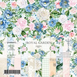 Набор двусторонней бумаги Summer Studio "Royal Garden", 16 листов размер 20х20 см, 190 гр/м