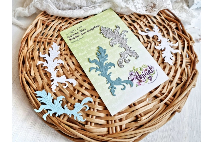 Нож для вырубки "Морозный узор" от AgiArt, размер 75*36 mm