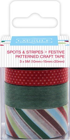 Decorative adhesive tape "Sports Stripes Festive" 3x5m, 3 pcs