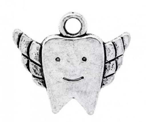 Silver pendant "Tooth", size 2x1. 8 cm, 1 piece