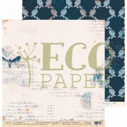 Двусторонний лист бумаги EcoPaper Мемуары "Наброски" размер 30,5*30,5см, 250гр