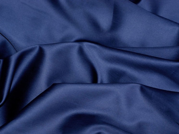 Ткань премиум сатин,темно синяя, размер 50х50см, 135гр/м2