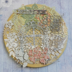 Вырубка набор 20эл.  бумага скрапбумага разного производителя 190 гр. 