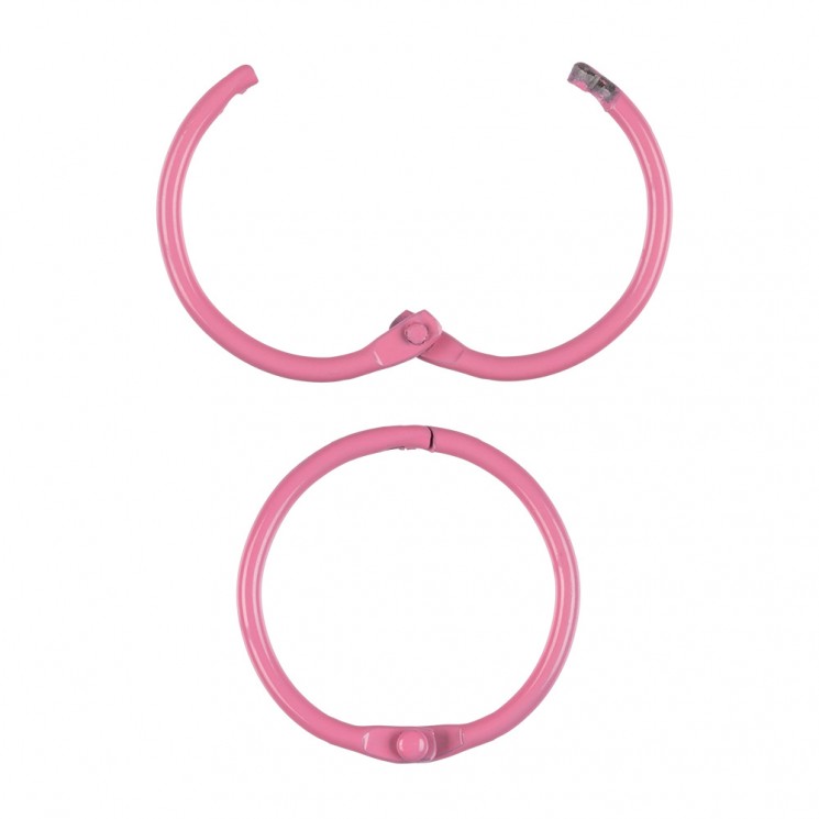 Set of rings for the album "Mr. Painter", 3 cm, pink, 2 pieces