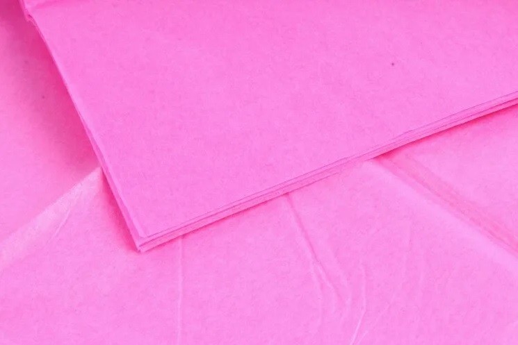 Бумага "Тишью" размер 50х66 см, цвет лилово-розовый, 1 лист
