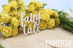 Чипборд Fantasy надпись "Fairy tale 1638" размер 5,8*5,2 см