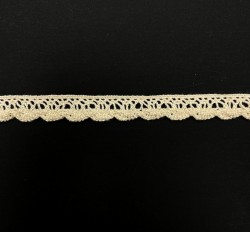 Кружевная лента "Слоновая кость", ширина 1 см, отрез 50 см