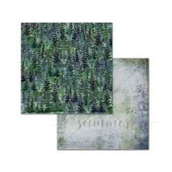 Двусторонний лист бумаги Summer Studio Fairy tale "The wild wood" размер 30,5*30,5см, 190гр