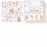 Set of double-sided paper Summer Studio "Vanilla Dreams" 11 sheets, size 30.5*30.5 cm, 190 gr/m2