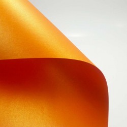 Дизайнерская бумага Оранжевый перламутр, А4, плотность 300 гр/м2