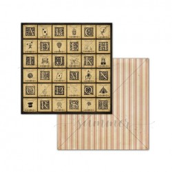 Двусторонний лист бумаги Summer Studio Circus "illusion cards" размер 30,5*30,5см, 250гр