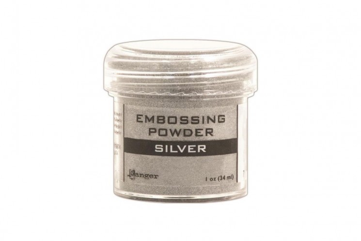 Powder for embossing Ranger "Silver", 34 ml