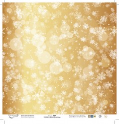 Двусторонний лист бумаги Mr. Painter "Золотая метель-3" размер 30,5Х30,5 см, 190г/м2