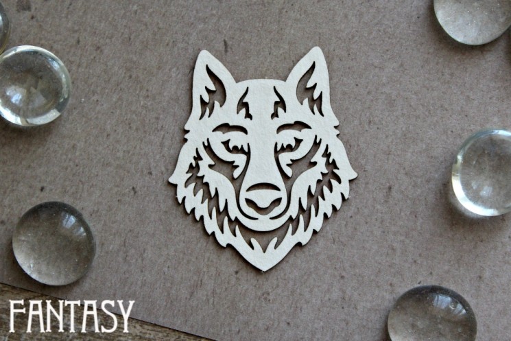 Chipboard Fantasy "Wolf 1202" size 5.1*4.3 cm