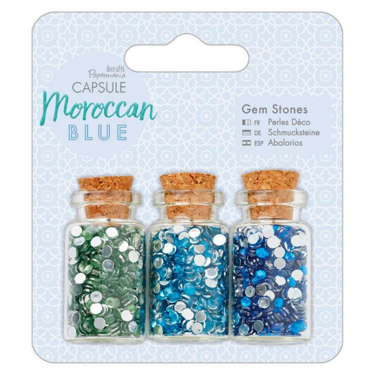 A set of microblasts in jars "Moroccan Blue", DOCRAFTS