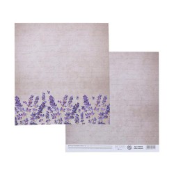 Лист бумаги АртУзор "Лаванда", размер 20х21,5 см, 180г/м2