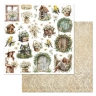Двусторонний набор бумаги 30,5х30,5 см "Сезон ромашек", 12 листов, 180 гр  (ScrapMania)