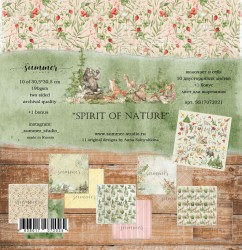 Набор двусторонней бумаги Summer Studio "Spirit of nature" 11 листов, размер 30,5*30,5см, 190 гр/м2