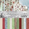 Double-sided set of paper 20x20 cm "New Year's traditions", 12 sheets, 180 gr/m2 (Scrapmania)