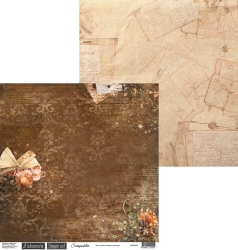 Двусторонний лист бумаги Scrapodelie Magical journey "Лист 3", размер 30,5х30,5см, 190 гр/м2