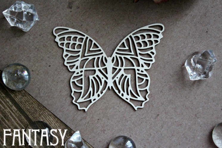 Chipboard Fantasy "Butterfly 1097" size 7.5*5.7 cm