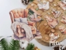 Тканевые высечки на картоне Fantasy "Зима - 14", толщина картона 1 мм, шт в наборе