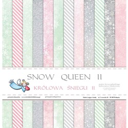 1/2 Набора двусторонней бумаги Galeria papieru "Snow Queen 2. Снежная королева 2 " 6 листов, размер 30х30 см, 200 гр/м2