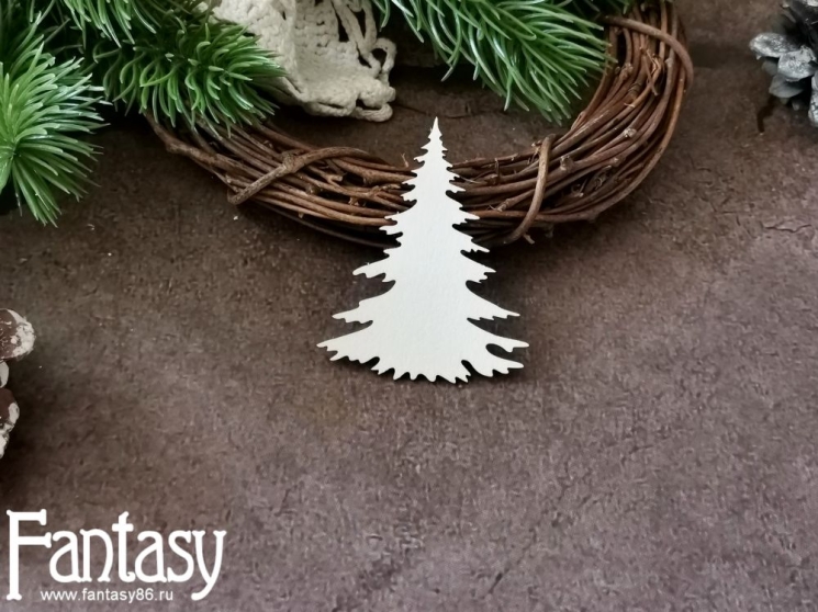 Чипборд Fantasy "Елка 3727", размер 5*6 см