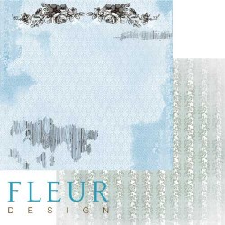 Двусторонний лист бумаги Fleur Design Блошиный рынок "Узорная салфетка", размер 30,5х30,5 см, 190 гр/м2